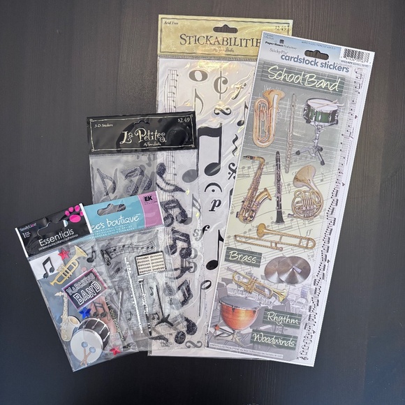 Music and Band Sticker Bundle of 5 Premium Sticker Packs - Picture 1 of 6